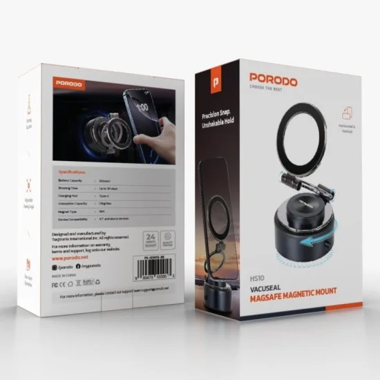 Porodo Vacuseal Magsafe Magnetic Mount - Black